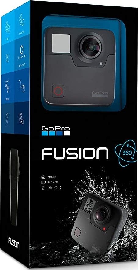 GoPro Fusion — 360 Waterproof Digital VR Camera with Spherical 5.2K HD Video 18MP Photos | GoPro ...