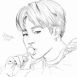 ️Jimin Coloring Page Free Download Gambrco sketch template