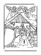 Free Nativity Scene Drawing To Download And color  Christmas cribs sketch template