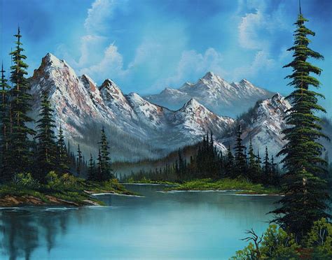 Nature's Grandeur Painting by C Steele (With images) | Bob ross ...