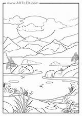 9 Of The Best Landscape Coloring Pages Free  Printable – Artlex sketch template