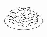 Lasagna Coloring Page  Coloring Nation sketch template
