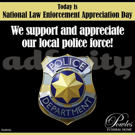 National Law Enforcement Appreciation Day. (Facebook) - adfinity