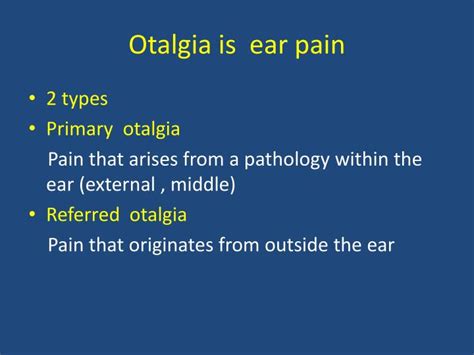 PPT - EARACHE & REFERRED OTALGIA PowerPoint Presentation - ID:5626001