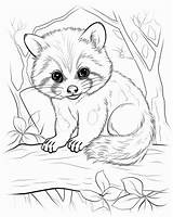 Raccoons Coloring Pages sketch template