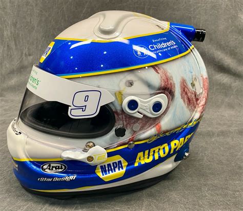 Chase Elliott autographed racing helmet for charity - Race Used 360