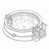 Free Pool coloring pages – Coloring Corner sketch template