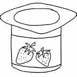 YOGURT COLORING PAGES sketch template