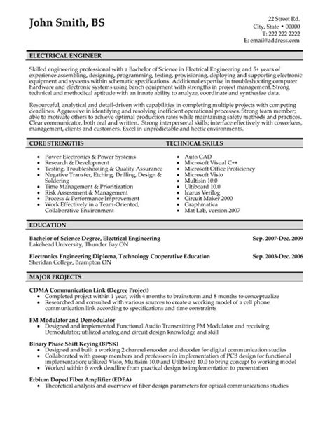 Electrical Engineer Sample Resume – paulaycristinaeventos