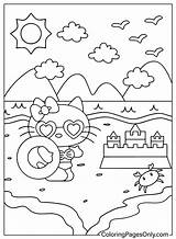 Hello Kitty Coloring Page  Free Printable Pages sketch template