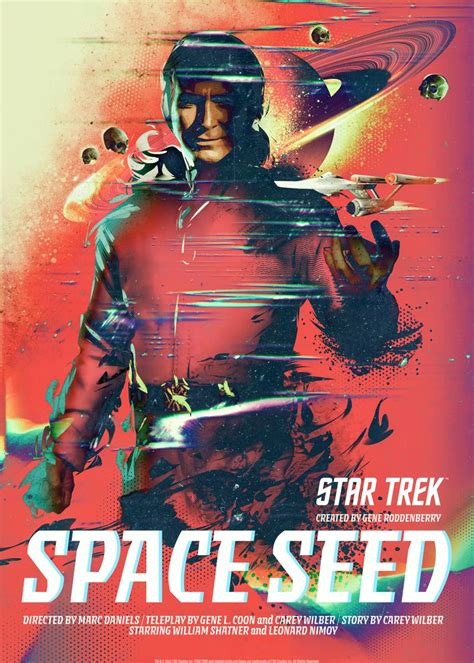 'Space Seed' Poster, picture, metal print, paint by Star Trek | Displate