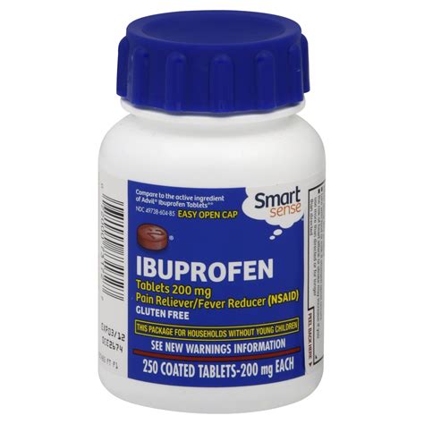 Ibuprofen, 200 mg, Coated Tablets 250 tablets