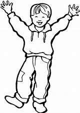 A Coloring Page Of Little Boy  Home sketch template