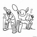 Exciting Cricket Match Coloring Page 31504 24910 sketch template