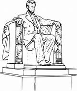 Abraham Lincoln Coloring Page sketch template