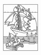 Pirate Ship coloring Pages sketch template