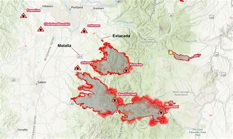 Interactive Map Shows Current Oregon Wildfires And Ev - vrogue.co