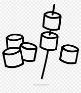 Cute Marshmallow Coloring Pages sketch template