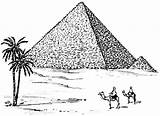 Pyramid Coloring Page sketch template