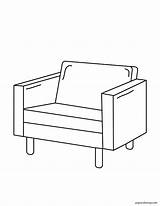 Armchair Coloring Pages ᗎ Printable Painting Template sketch template