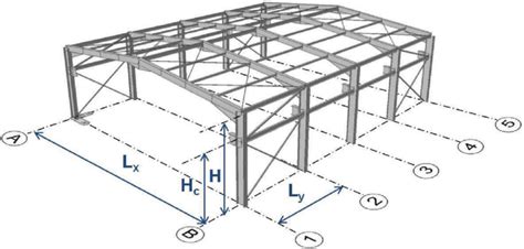 Example of steel industrial building. | Download Scientific Diagram