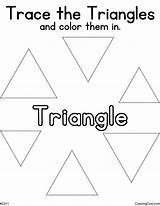 Trace The Triangles Coloring Page sketch template