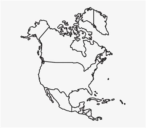 Map, States, Canada, North, United, Usa, America - Printable North America Blank Map Transparent ...