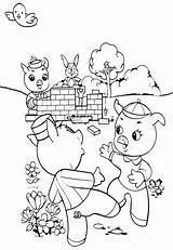 Three Little Pigs Coloring Pages  Best For Kids sketch template