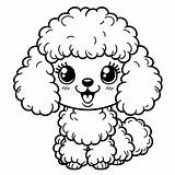 Childrens Cute Poodle Coloring Page  3 Free Printable Pages sketch template
