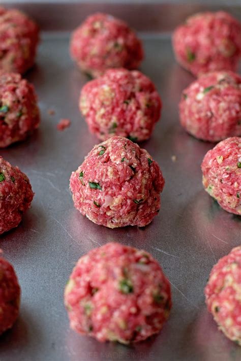 Easy Italian Meatballs - Life Made Simple