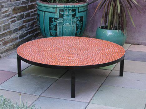 Round Mosaic Outdoor Coffee Table - Giantex Mosaic Round Coffee Table ...