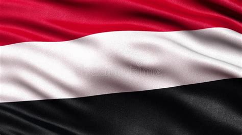 Yemen - Waving Flag - 3D 4k Animation Stock Video - Video of yemen ...