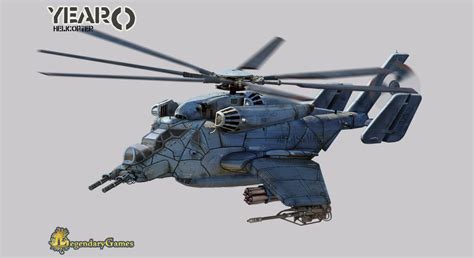 concept ships: Helicopter gunship concept by Thomas Crausaz