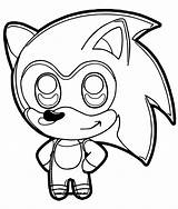 Chibi Sonic Coloring Page  Free Printable Pages For Kids sketch template