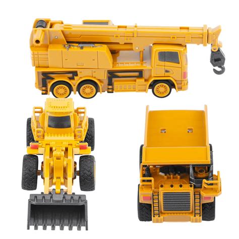 New RC Truck Toy Remote Control Dump Truck for Children Crane Bulldozer ...