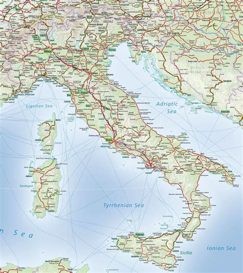 Map Of Italy Rail System