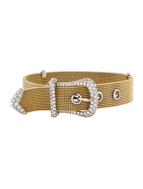 Tiffany & Co. Diamond Mesh Buckle Bracelet - Bracelets - TIF75996 | The RealReal