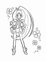 Glitter Force coloring Page sketch template