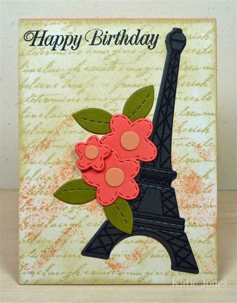 French Birthday Card (Crafting with Katie) | Birthday card craft, Card ...