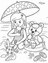 Coloring Summer Pages Fun August Kids Sketch Page sketch template