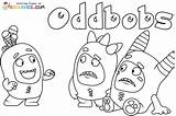 Oddbods Coloring Book Pages sketch template