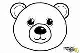 How To Draw A Bear Face  DrawingNow sketch template