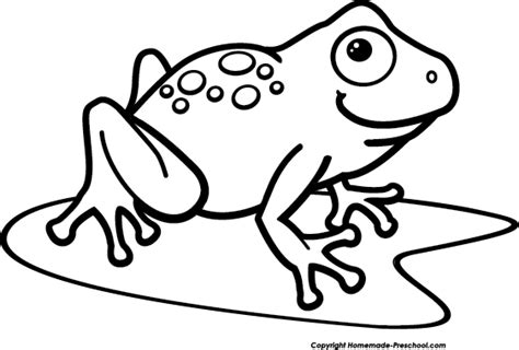 Frog black and white frogs clip art waving frog vector - WikiClipArt