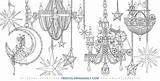 Free Chandelier Coloring  Daily sketch template