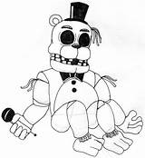 Coloring Nights Five Pages Freddy Foxy Fnaf Printable Freddys Funtime  sketch template