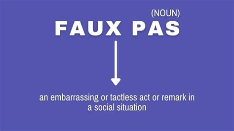 Faux Pas Meaning: What Does It Mean? - Capitalize My Title