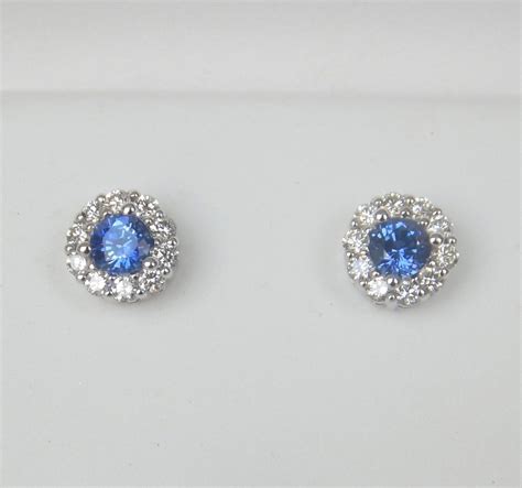 Sapphire And Diamond Stud Earrings | Kloiber Jewelers