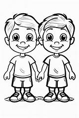 Twin Coloring Pages  ColoringDraftcom sketch template