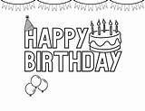 Birthday Coloring Page Editable By LetKindnessGrow  TPT sketch template