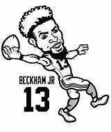 Odell Beckham Jr Printable Coloring Page sketch template